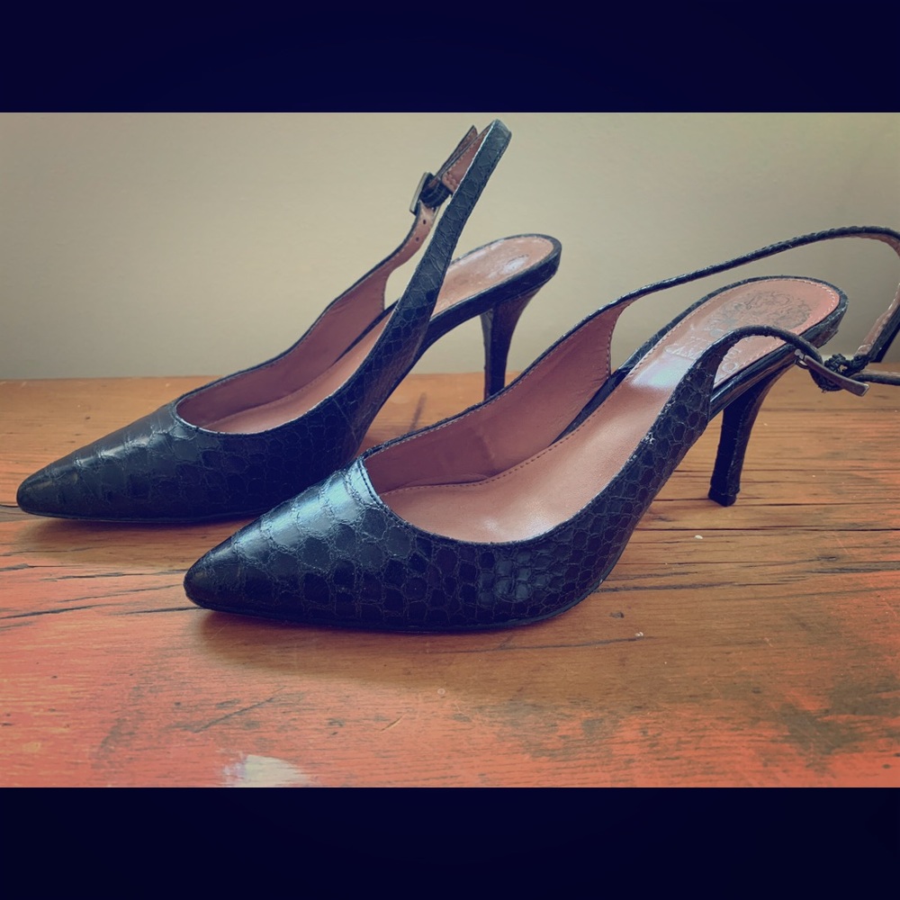 Vice Camuto kitten heel slingbacks - Picture 1 of 5